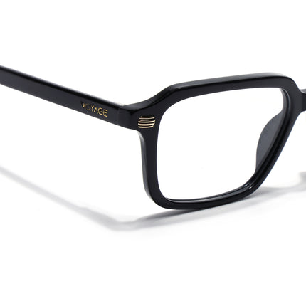 Voyage Glaze Black Rectangle Acetate Eyeglasses for Men & Women (FPK26016FMG8094)