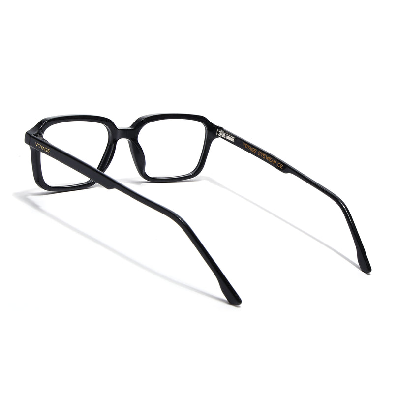 Voyage Glaze Black Rectangle Acetate Eyeglasses for Men & Women (FPK26016FMG8094)
