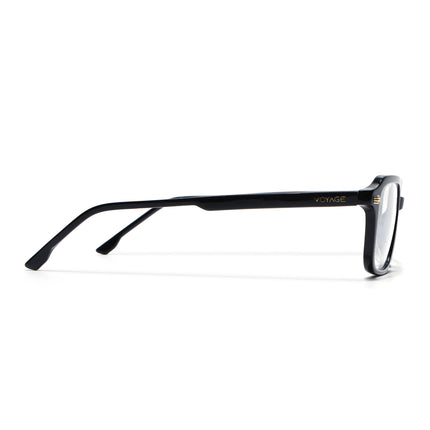 Voyage Glaze Black Rectangle Acetate Eyeglasses for Men & Women (FPK26016FMG8094)