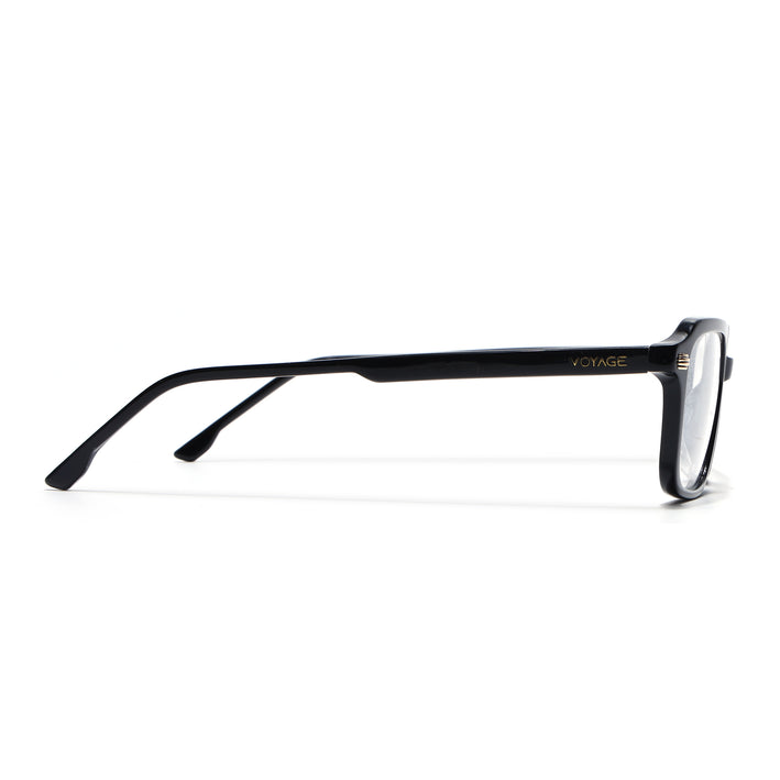 Voyage Glaze Black Rectangle Acetate Eyeglasses for Men & Women (FPK26016FMG8094)