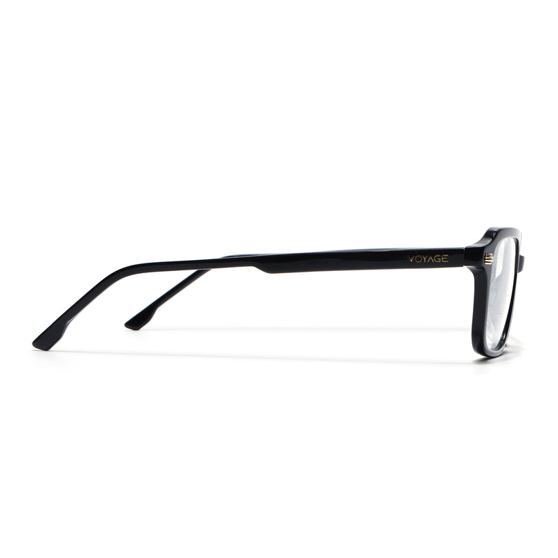 Voyage Glaze Black Rectangle Acetate Eyeglasses for Men & Women (FPK26016FMG8094)