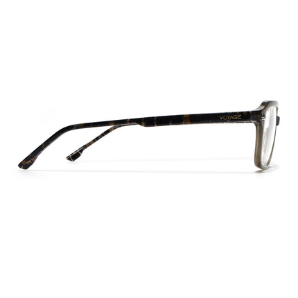 Voyage Glaze Olive Rectangle Acetate Eyeglasses for Men & Women (FPK26016FMG8095)