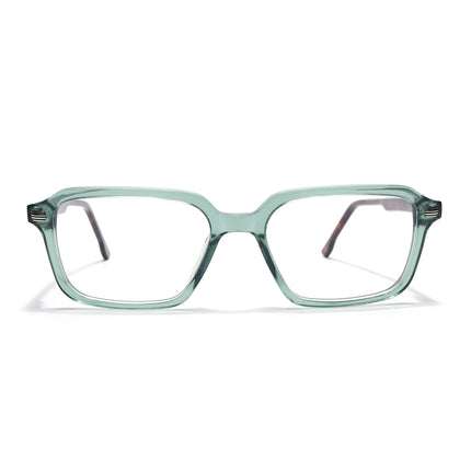 Voyage Glaze Green Rectangle Acetate Eyeglasses for Men & Women (FPK26016FMG8098)