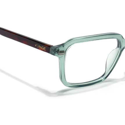 Voyage Glaze Green Rectangle Acetate Eyeglasses for Men & Women (FPK26016FMG8098)