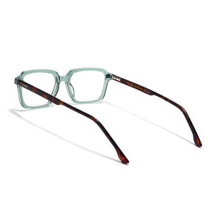 Voyage Glaze Green Rectangle Acetate Eyeglasses for Men & Women (FPK26016FMG8098)