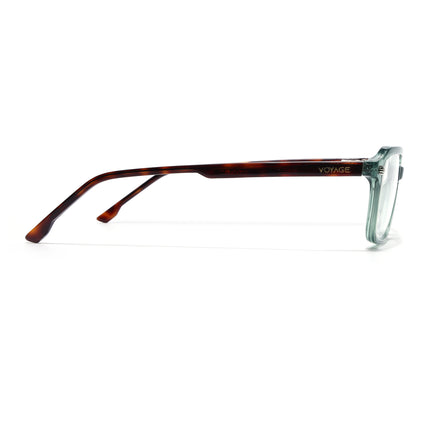 Voyage Glaze Green Rectangle Acetate Eyeglasses for Men & Women (FPK26016FMG8098)