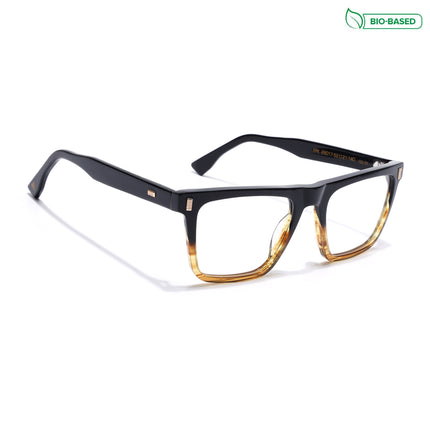 Voyage Glaze Black Wayfarer Acetate Eyeglasses for Men & Women (FPK26017FMG8138)