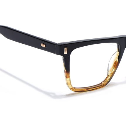 Voyage Glaze Black Wayfarer Acetate Eyeglasses for Men & Women (FPK26017FMG8138)