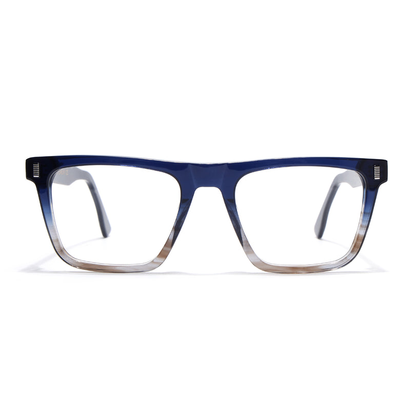 Voyage Glaze Blue Wayfarer Acetate Eyeglasses for Men & Women (FPK26017FMG8139)