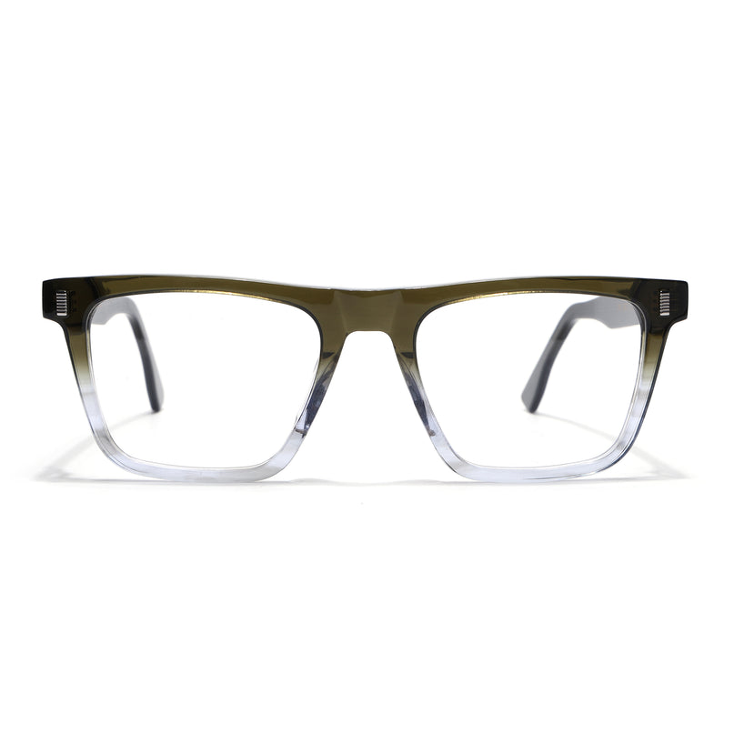 Voyage Glaze Green Wayfarer Acetate Eyeglasses for Men & Women (FPK26017FMG8140)