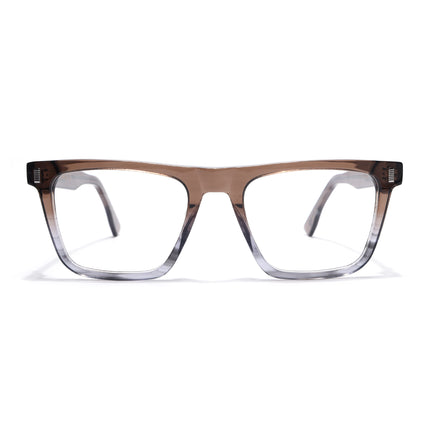 Voyage Glaze Brown Wayfarer Acetate Eyeglasses for Men & Women (FPK26017FMG8141)