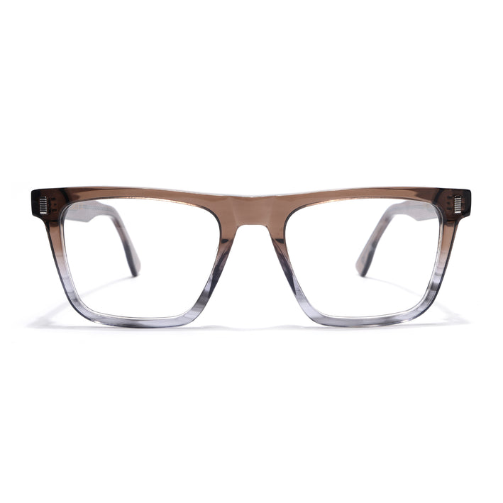 Voyage Glaze Brown Wayfarer Acetate Eyeglasses for Men & Women (FPK26017FMG8141)