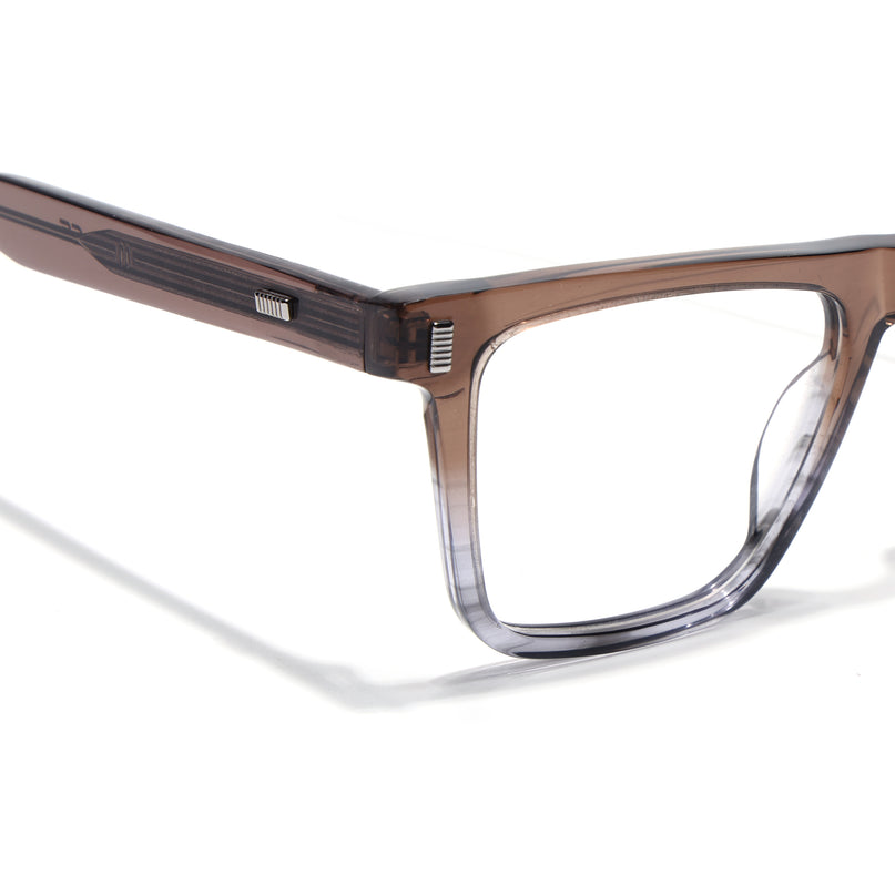 Voyage Glaze Brown Wayfarer Acetate Eyeglasses for Men & Women (FPK26017FMG8141)
