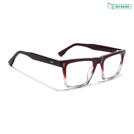 Voyage Glaze Red Wayfarer Acetate Eyeglasses for Men & Women (FPK26017FMG8142)
