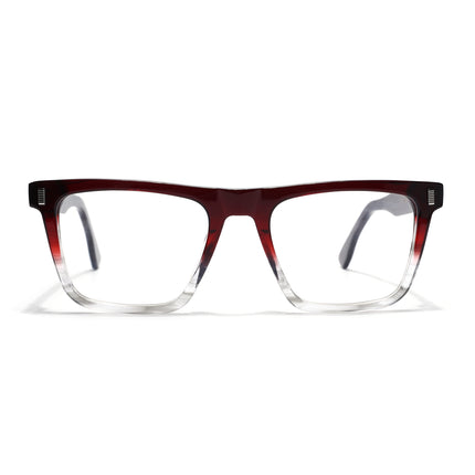 Voyage Glaze Red Wayfarer Acetate Eyeglasses for Men & Women (FPK26017FMG8142)