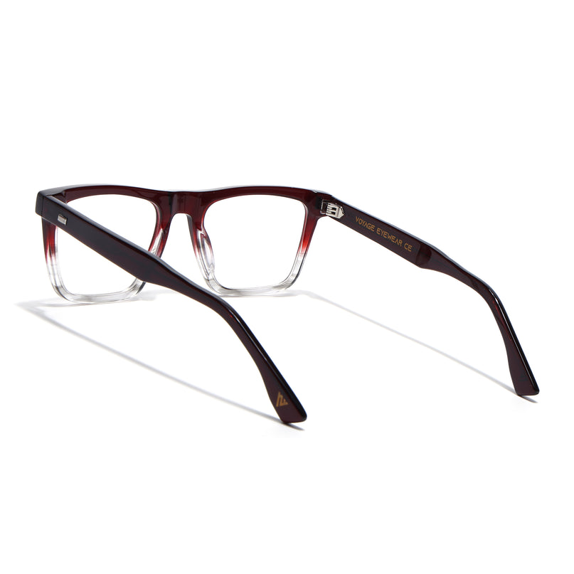 Voyage Glaze Red Wayfarer Acetate Eyeglasses for Men & Women (FPK26017FMG8142)