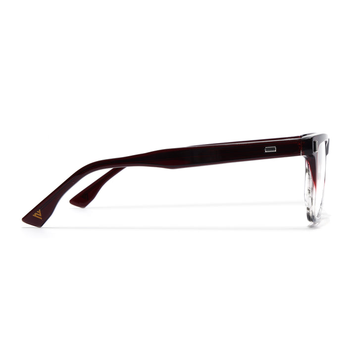 Voyage Glaze Red Wayfarer Acetate Eyeglasses for Men & Women (FPK26017FMG8142)