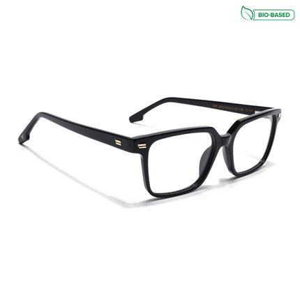 Voyage Glaze Black Wayfarer Acetate Eyeglasses for Men & Women (FPK26018FMG8089)