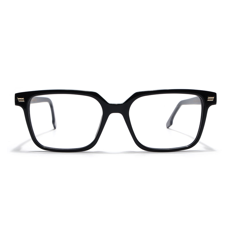 Voyage Glaze Black Wayfarer Acetate Eyeglasses for Men & Women (FPK26018FMG8089)