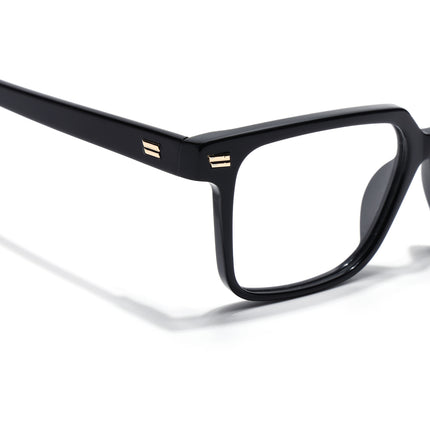 Voyage Glaze Black Wayfarer Acetate Eyeglasses for Men & Women (FPK26018FMG8089)