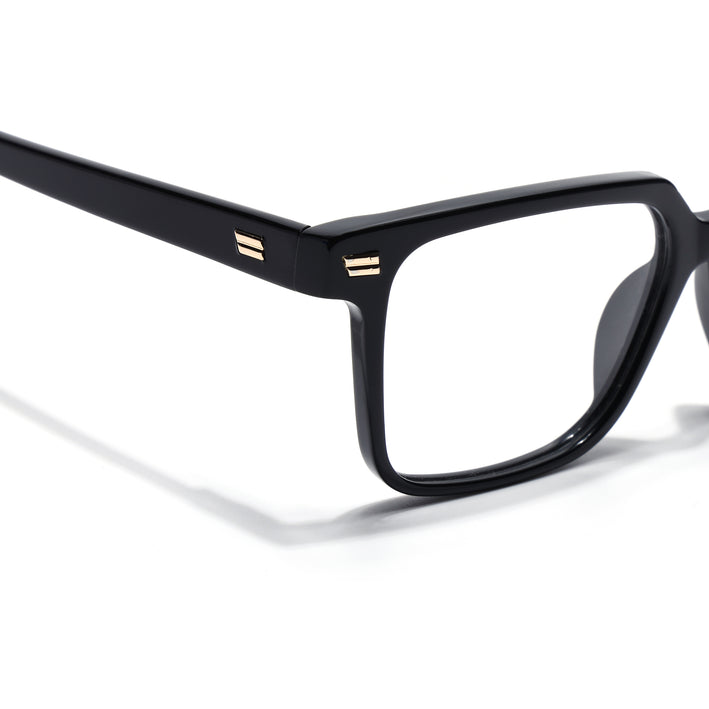 Voyage Glaze Black Wayfarer Acetate Eyeglasses for Men & Women (FPK26018FMG8089)