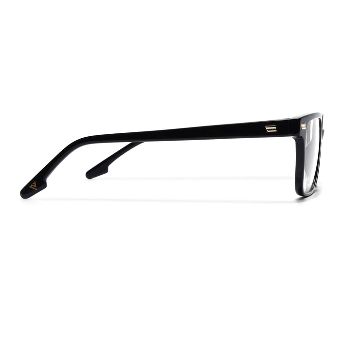 Voyage Glaze Black Wayfarer Acetate Eyeglasses for Men & Women (FPK26018FMG8089)