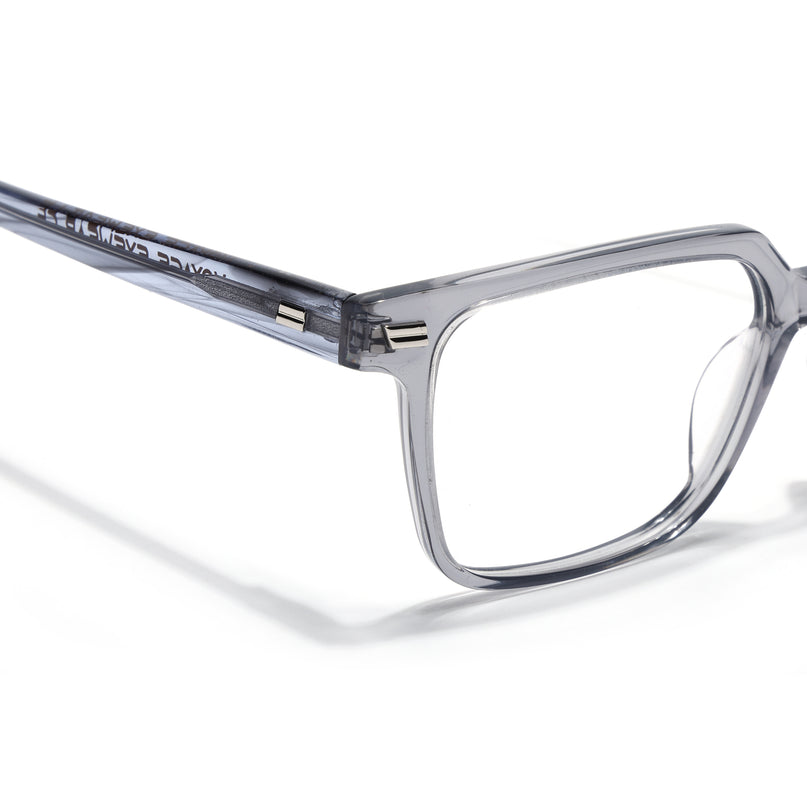 Voyage Glaze Grey Wayfarer Acetate Eyeglasses for Men & Women (FPK26018FMG8090)