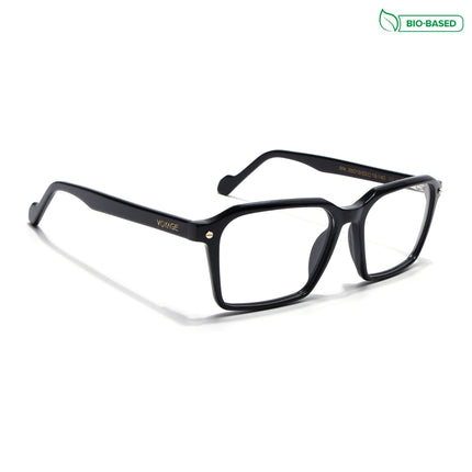 Voyage Glaze Black Wayfarer Acetate Eyeglasses for Men & Women (FPK26019FMG8114)