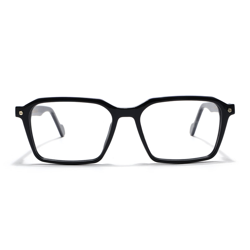 Voyage Glaze Black Wayfarer Acetate Eyeglasses for Men & Women (FPK26019FMG8114)