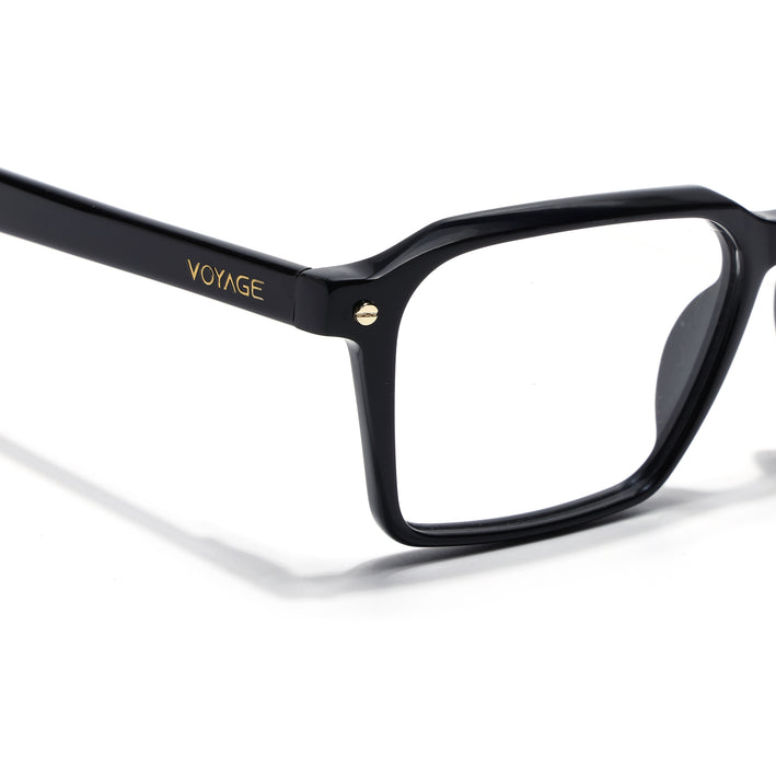 Voyage Glaze Black Wayfarer Acetate Eyeglasses for Men & Women (FPK26019FMG8114)
