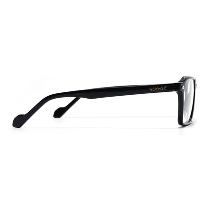 Voyage Glaze Black Wayfarer Acetate Eyeglasses for Men & Women (FPK26019FMG8114)