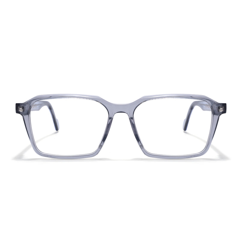 Voyage Glaze Grey Wayfarer Acetate Eyeglasses for Men & Women (FPK26019FMG8115)