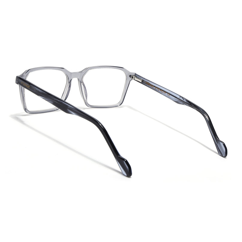 Voyage Glaze Grey Wayfarer Acetate Eyeglasses for Men & Women (FPK26019FMG8115)