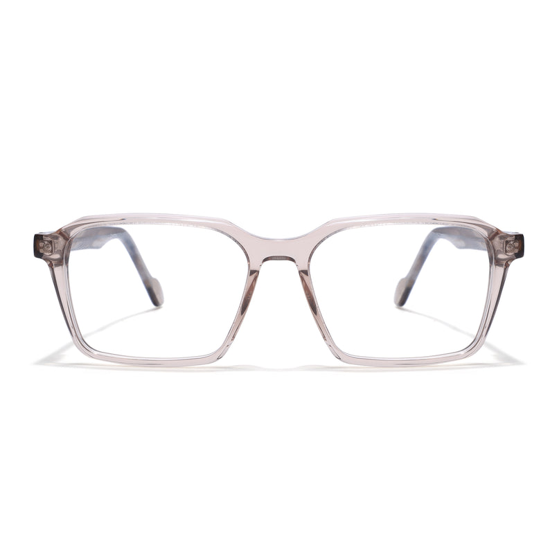 Voyage Glaze Brown Wayfarer Acetate Eyeglasses for Men & Women (FPK26019FMG8117)