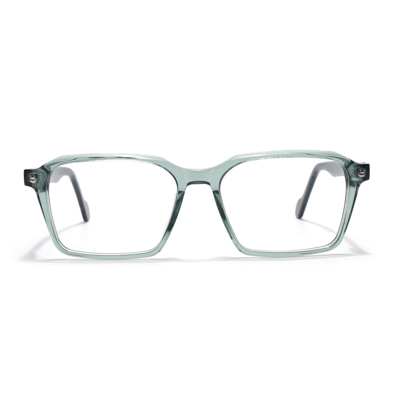 Voyage Glaze Green Wayfarer Acetate Eyeglasses for Men & Women (FPK26019FMG8118)