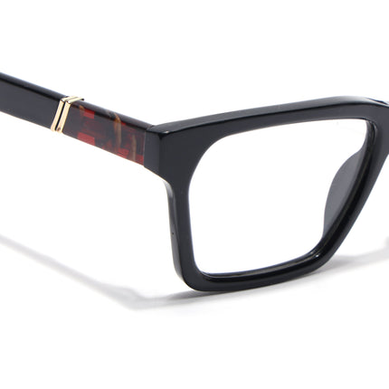 Voyage Glaze Black Rectangle Acetate Eyeglasses for Men & Women (FPK26020FMG8680)