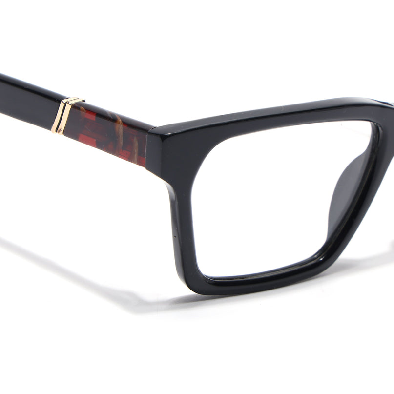 Voyage Glaze Black Rectangle Acetate Eyeglasses for Men & Women (FPK26020FMG8680)