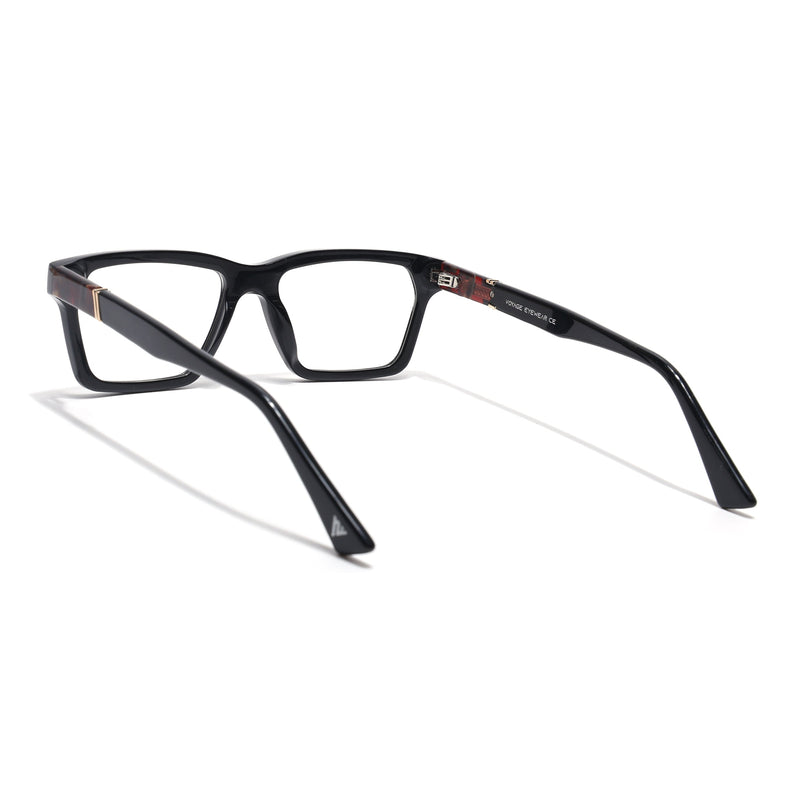 Voyage Glaze Black Rectangle Acetate Eyeglasses for Men & Women (FPK26020FMG8680)