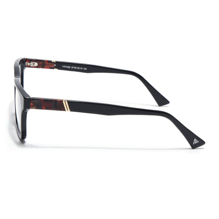 Voyage Glaze Black Rectangle Acetate Eyeglasses for Men & Women (FPK26020FMG8680)