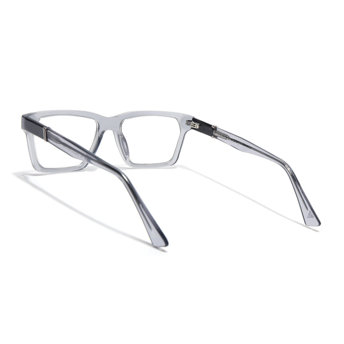 Voyage Glaze Grey Rectangle Acetate Eyeglasses for Men & Women (FPK26020FMG8681)