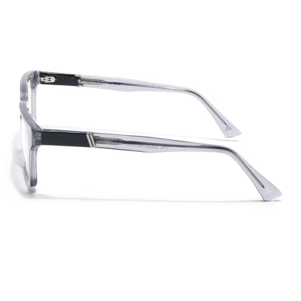 Voyage Glaze Grey Rectangle Acetate Eyeglasses for Men & Women (FPK26020FMG8681)
