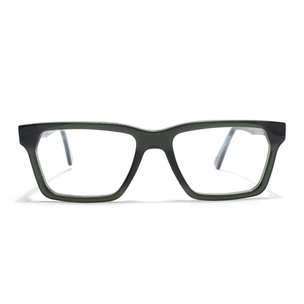 Voyage Glaze Green Rectangle Acetate Eyeglasses for Men & Women (FPK26020FMG8683)
