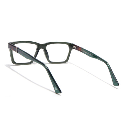 Voyage Glaze Green Rectangle Acetate Eyeglasses for Men & Women (FPK26020FMG8683)