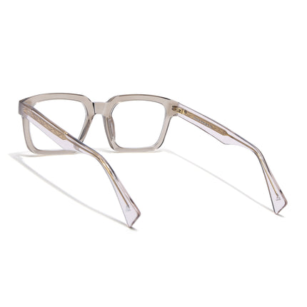 Voyage Glaze Brown Square Acetate Eyeglasses for Men & Women (FPK26021FMG8662)
