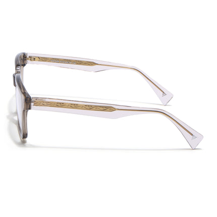 Voyage Glaze Brown Square Acetate Eyeglasses for Men & Women (FPK26021FMG8662)