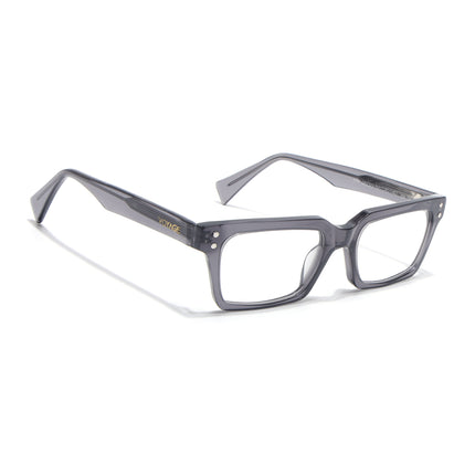 Voyage Glaze Grey Rectangle Acetate Eyeglasses for Men & Women (FPK26022FMG8651)