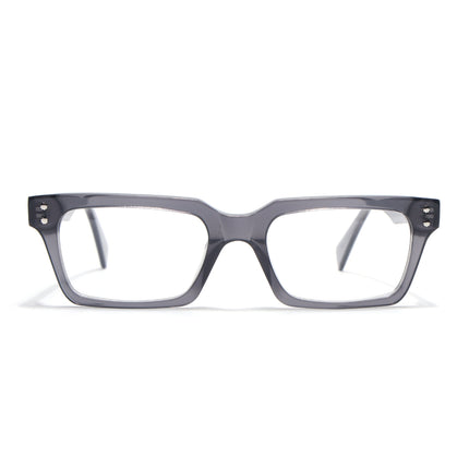 Voyage Glaze Grey Rectangle Acetate Eyeglasses for Men & Women (FPK26022FMG8651)