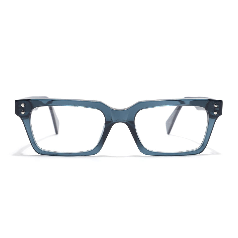 Voyage Glaze Green Rectangle Acetate Eyeglasses for Men & Women (FPK26022FMG8653)