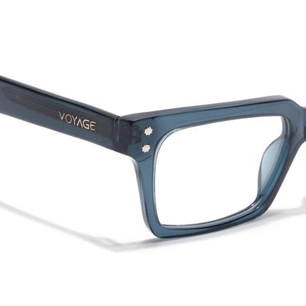 Voyage Glaze Green Rectangle Acetate Eyeglasses for Men & Women (FPK26022FMG8653)