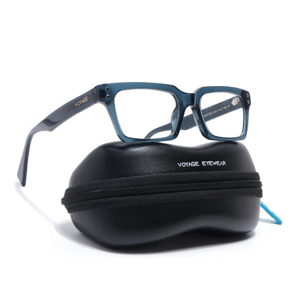 Voyage Glaze Green Rectangle Acetate Eyeglasses for Men & Women (FPK26022FMG8653)